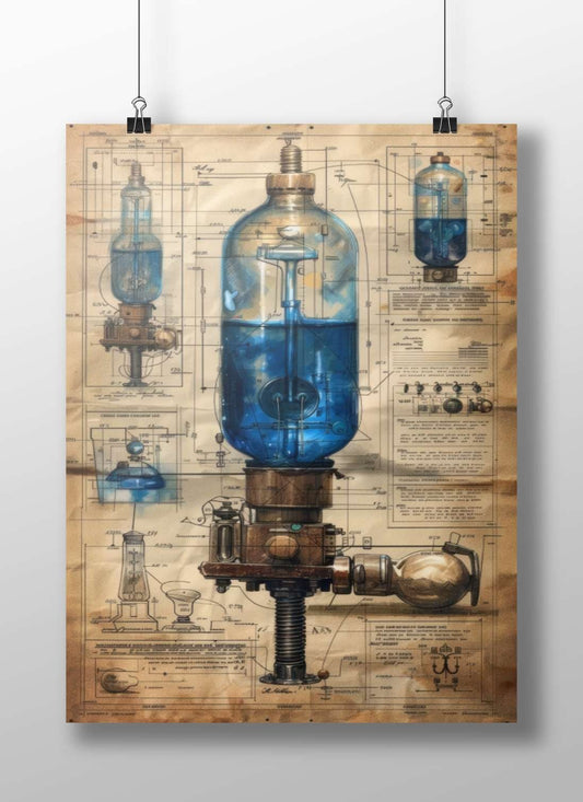 Bottle Balloons - Retro Funday Poster