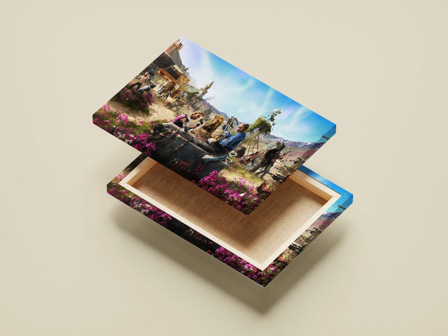 Characters from The Last of Us Part II Main Subject: Characters from The Last of Us Part II Canvas wall art — Gaming wall