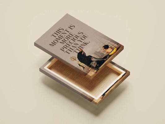 Divine Mother & Child Poster | Indian Spiritual Quote Wall Art | Precious Moments Print