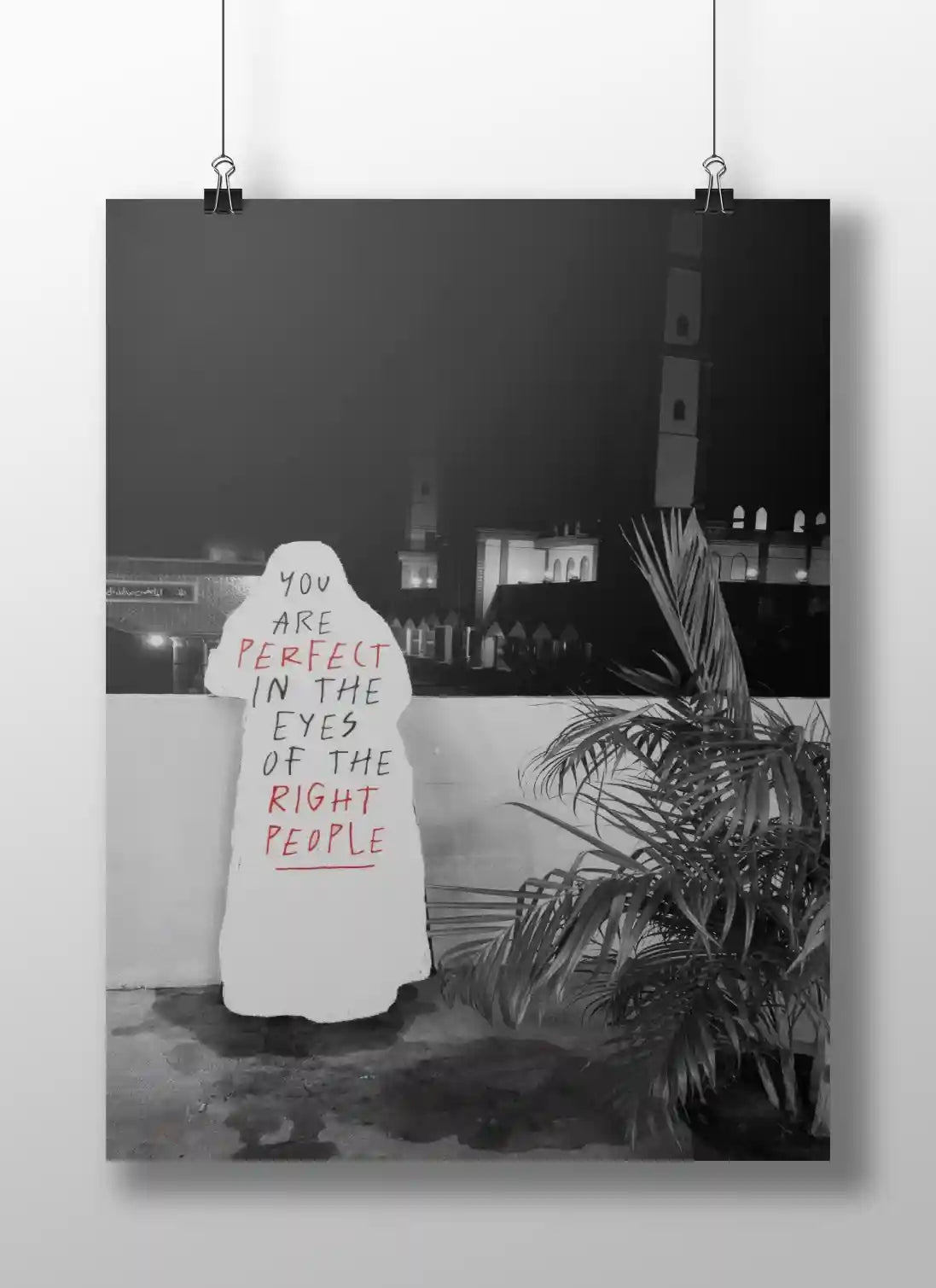 Perfect for the Right People – Minimal Aesthetic Quote Poster | Self-Worth & Validation Wall Art