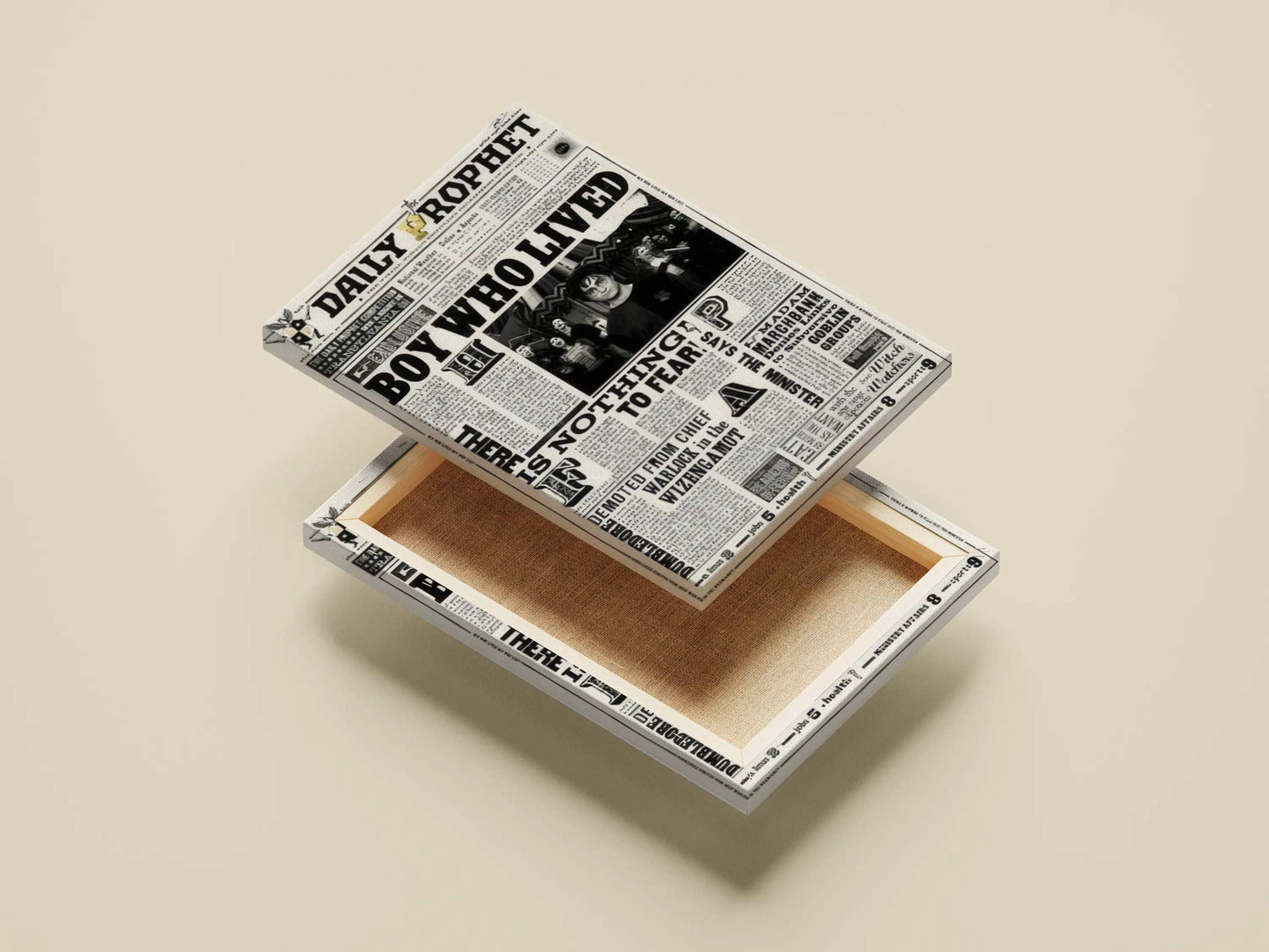 The Daily Prophet "Boy Who Lived" Newspaper Print - Harry Potter Wizarding World Poster
