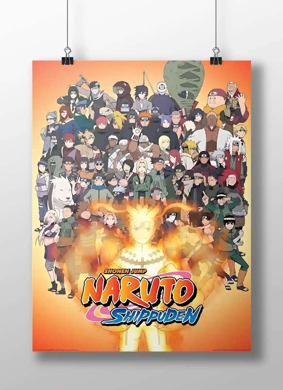 Naruto Shippuden All Characters Grand Cast Anime Poster - Shonen Jump Shinobi Group Art Print