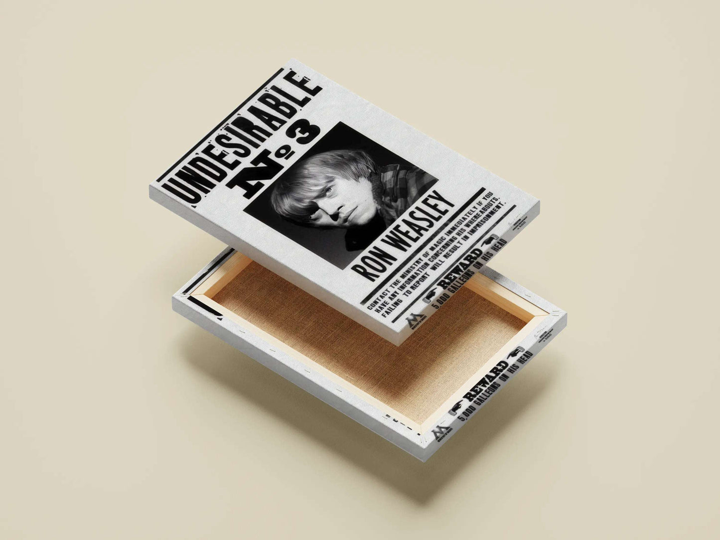 Ron Weasley "Undesirable No. 3" Harry Potter Wanted Poster - Ministry of Magic Propaganda Art Print