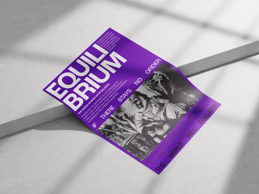 Equilibrium Poster – Lord Narasimha Wall Art | Dharma & Balance Concept Print