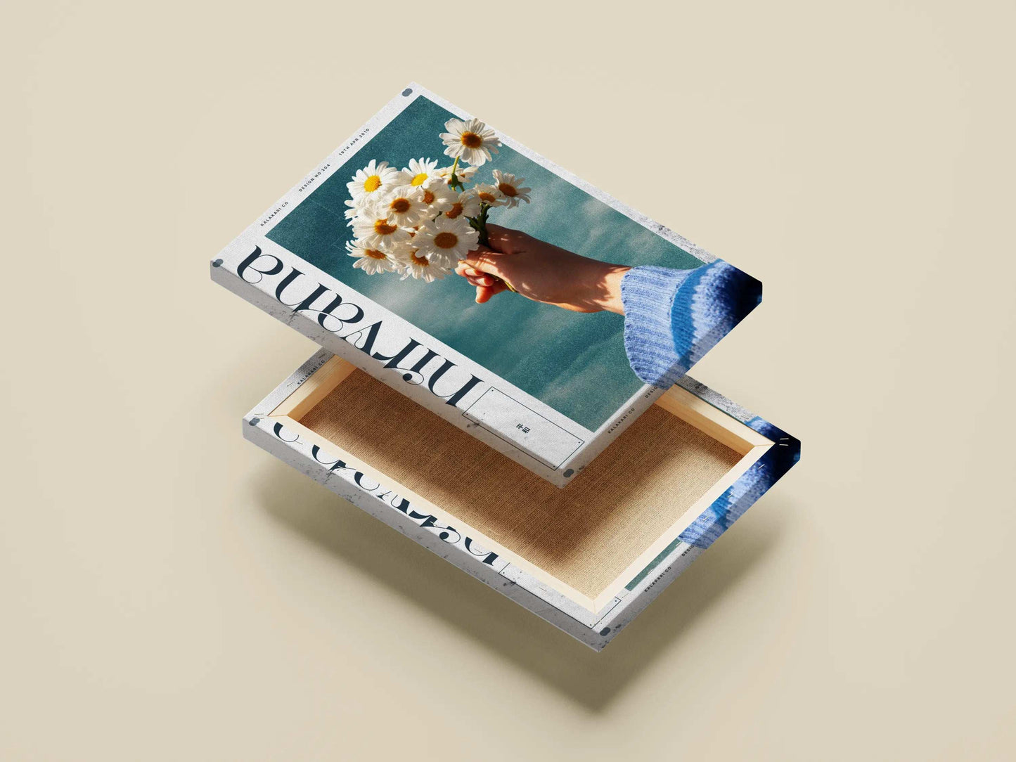 Nirvana Poster – Coastal Aesthetic Wall Art | Daisies & Ocean Vibe Print for Calm Interiors