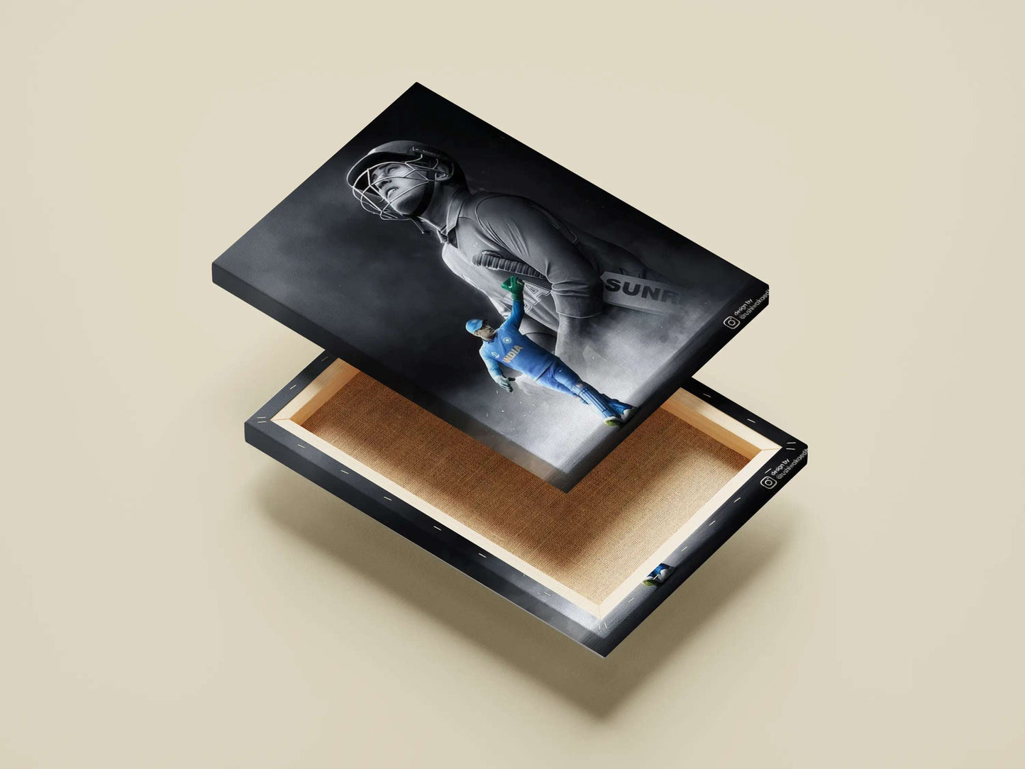 MS Dhoni Tribute Poster – Indian Cricket Legend Wall Art | Captain Cool Limited Edition