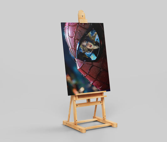 The Amazing Spider-Man 2 Gwen Stacy Reflection Movie Poster - Spidey's Mask Emotional Art Print