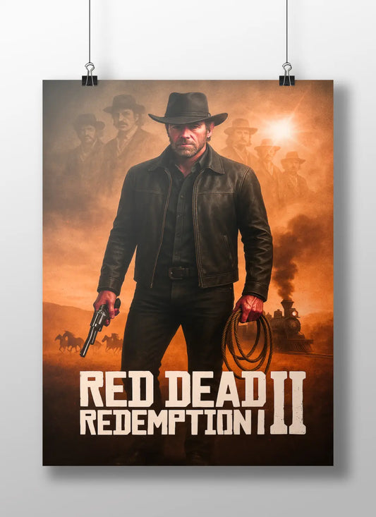 Red Dead Redemption 2 Poster – Arthur Morgan Western Art | RDR2 Gaming Wall Décor