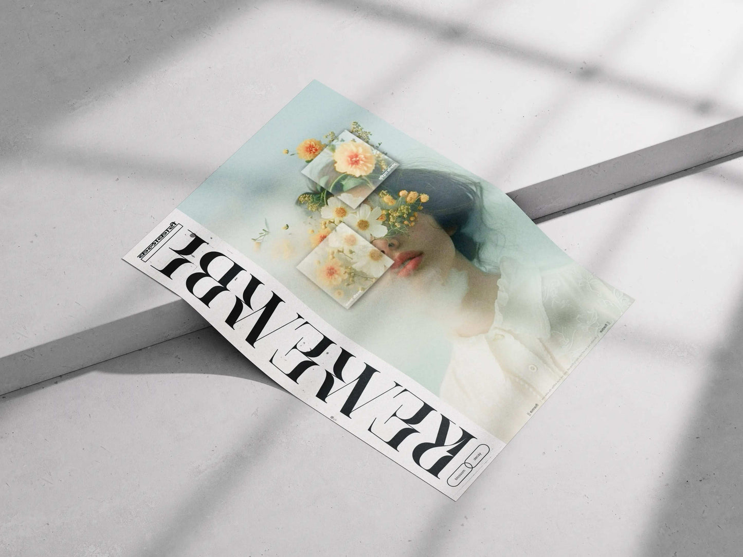 Remember - Aesthetic Floral Surrealism Poster | Blossom & Decay Art Print