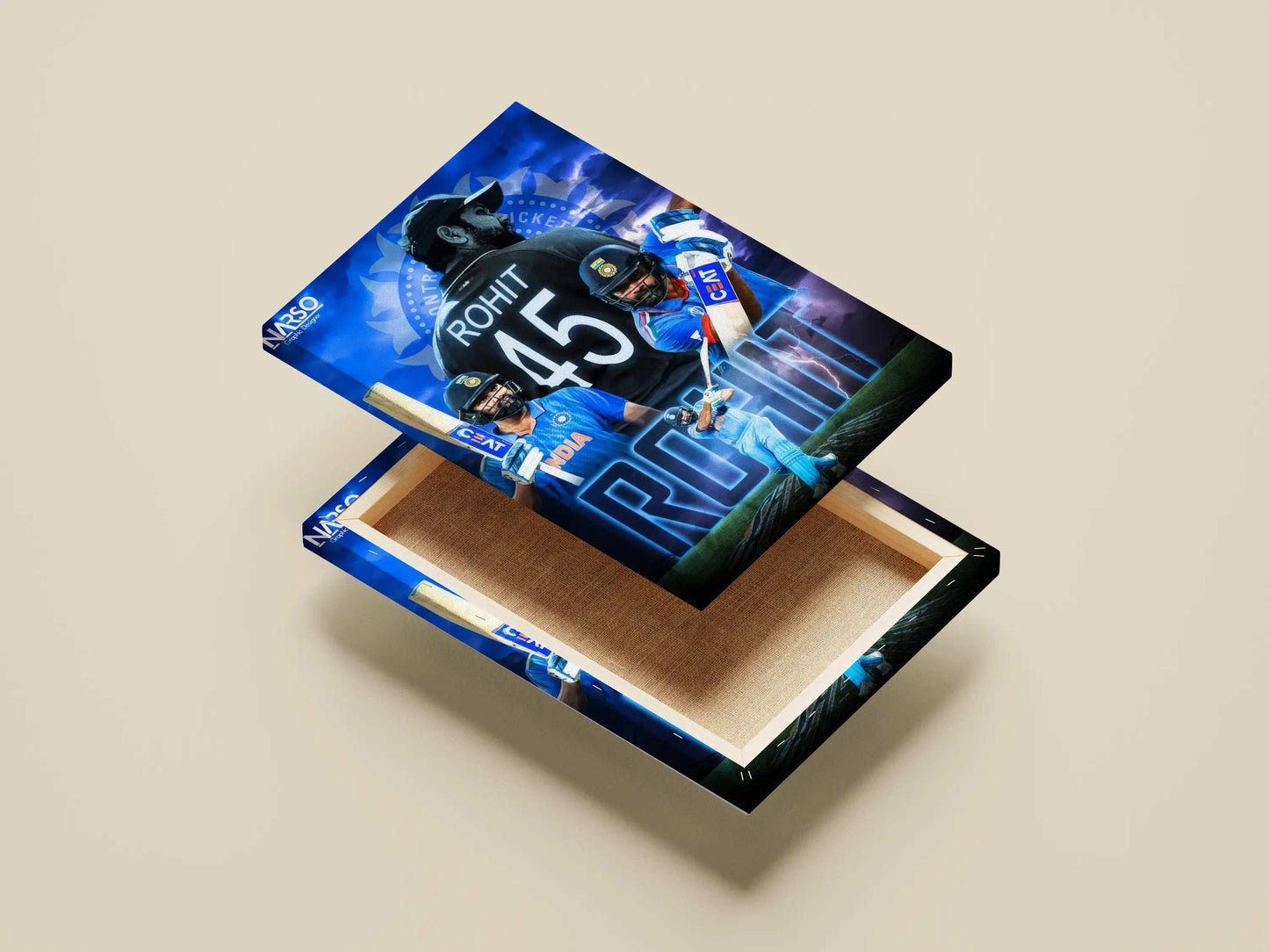 Rohit Sharma 45 Poster – Hitman Tribute Wall Art for Indian Cricket Fans