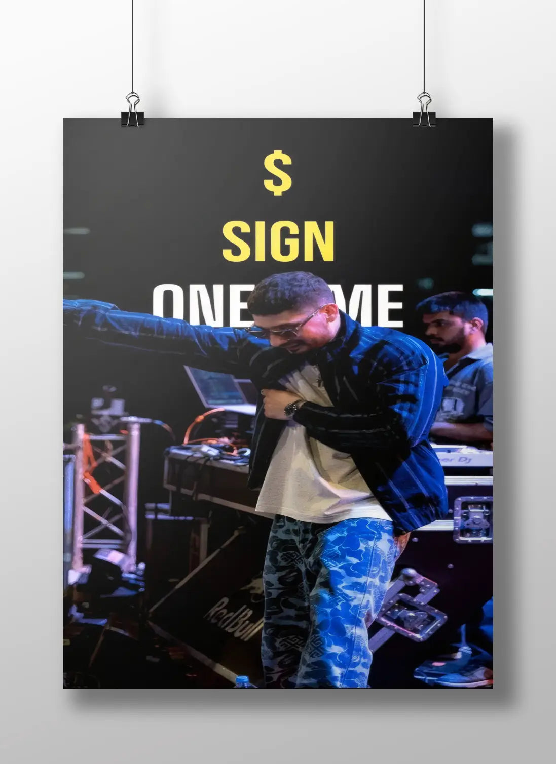 $ign OneTime Live Performance Poster – Desi Hip-Hop Concert Wall Art | Rap Stage Swag Print