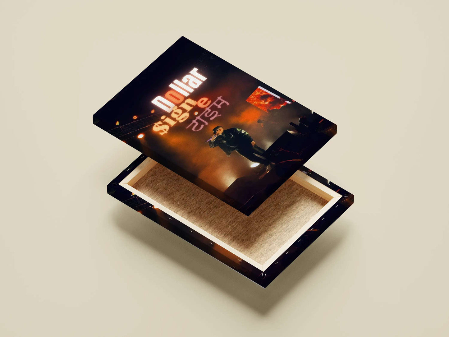 Dollar $ign One Time Poster – Desi Hip-Hop Concert Art | Rapper Stage Vibe Aesthetic Wall Print
