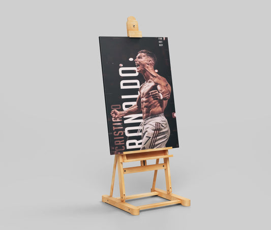 Cristiano Ronaldo Shirtless Celebration Poster – Beast Mode Goal Pose Wall Art