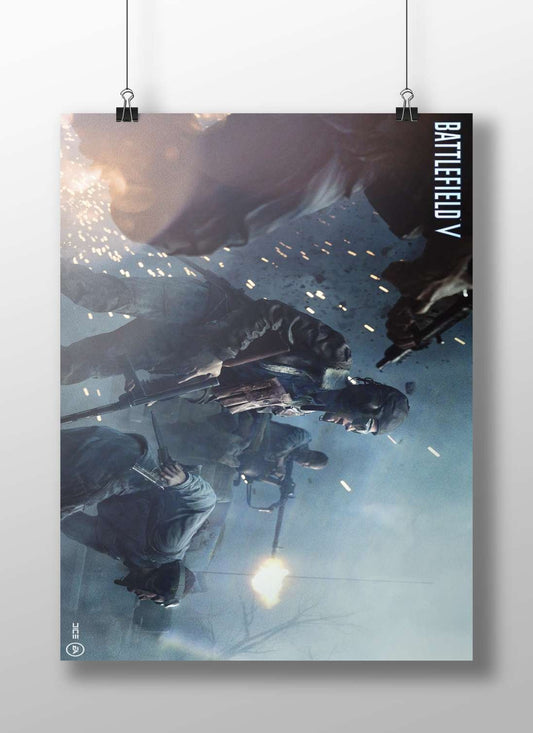 Battlefield V (video game) Main Subject: Battlefield V (video game) Matte BoizzBoard rigid print — Gaming wall art India |