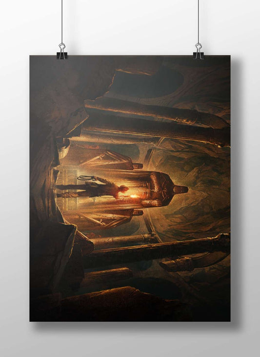 Lara Croft (Tomb Raider franchise) Main Subject: Lara Croft (Tomb Raider franchise) Matte BoizzBoard rigid print — Gaming
