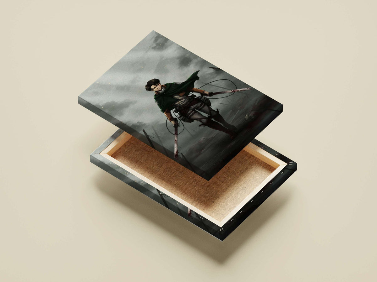 Eren Yeager from Attack on Titan Main Subject: Eren Yeager from Attack on Titan Canvas wall art — Anime wall art India |