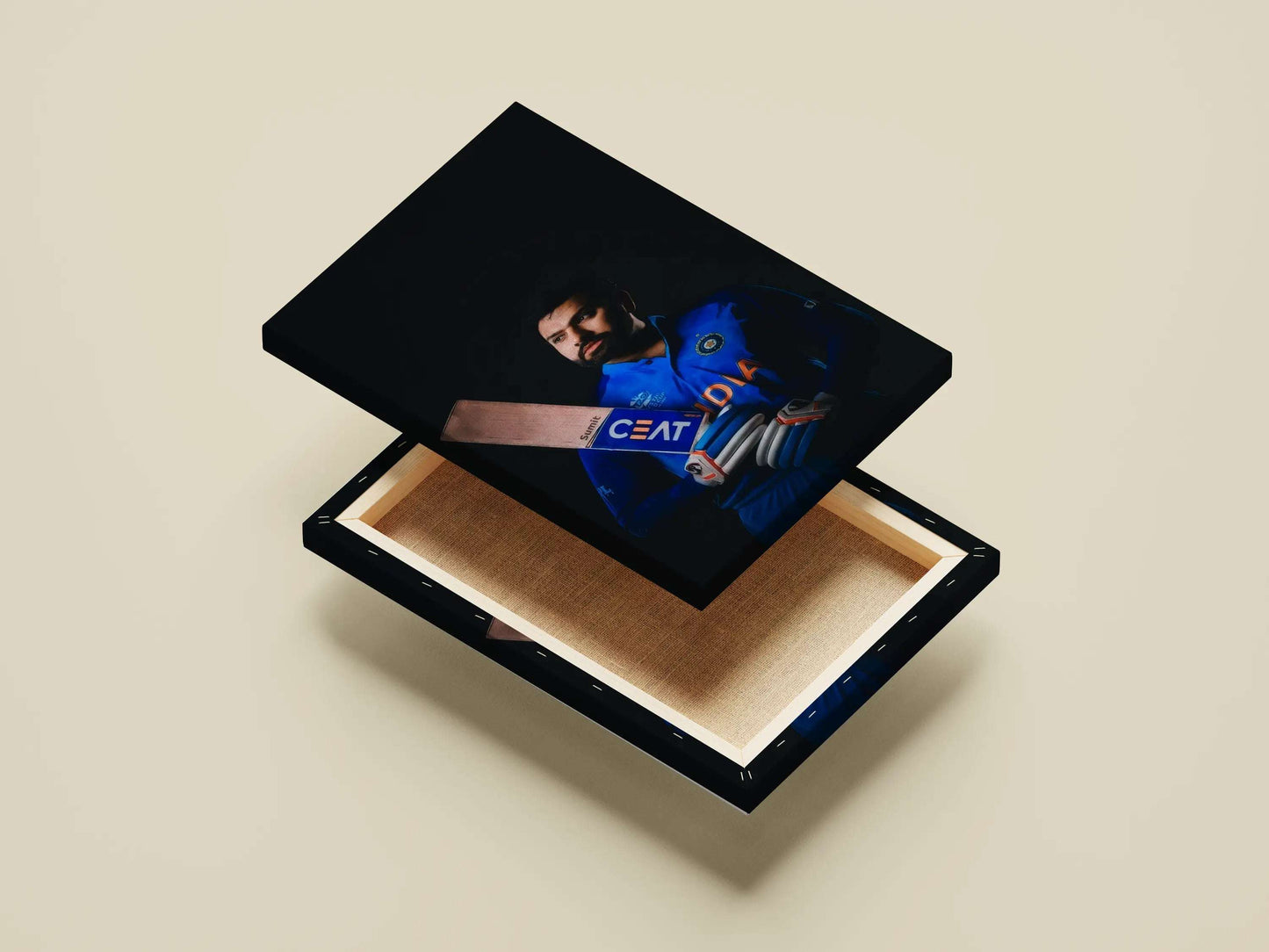 Rohit Sharma Minimalist Poster – India Cricket Captain Portrait Wall Art