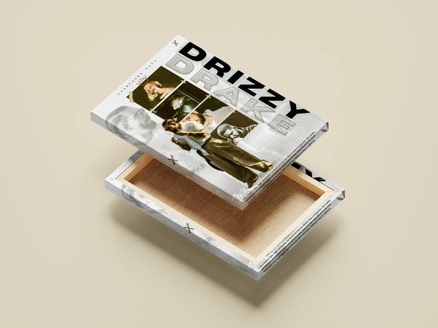 Drake Collage Poster | Champagne Papi Aesthetic Wall Art for Hip-Hop & Rap Fans