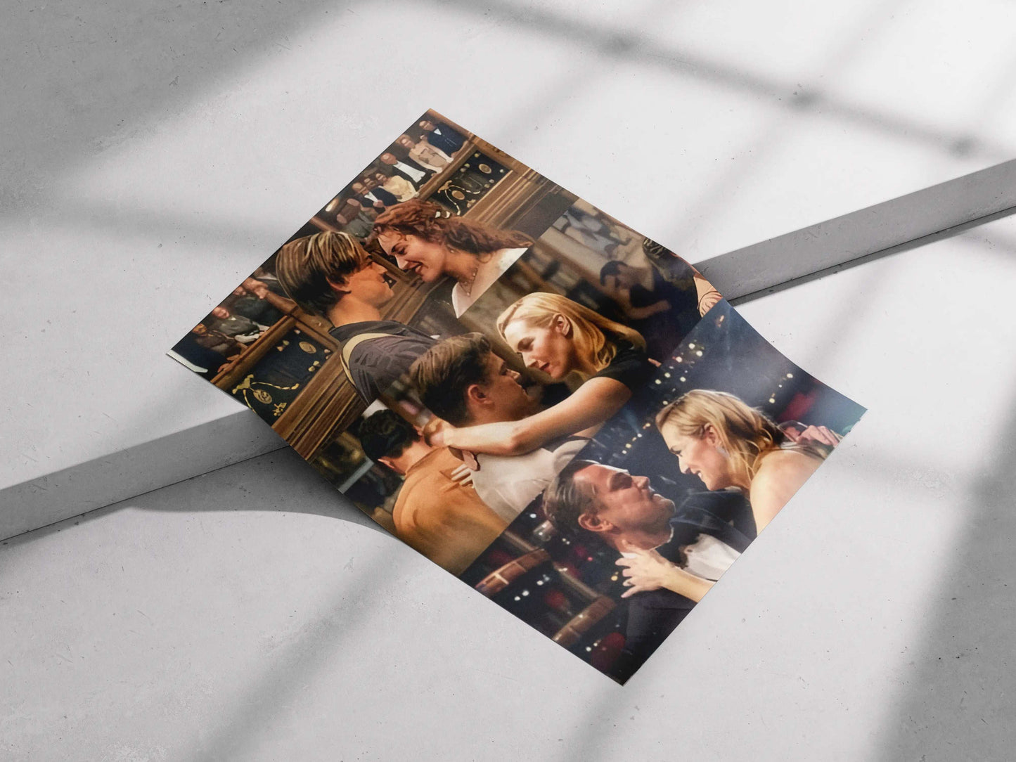 Leonardo DiCaprio & Kate Winslet Friendship Evolution Art Print - Iconic Duo Movie Tribute Poster