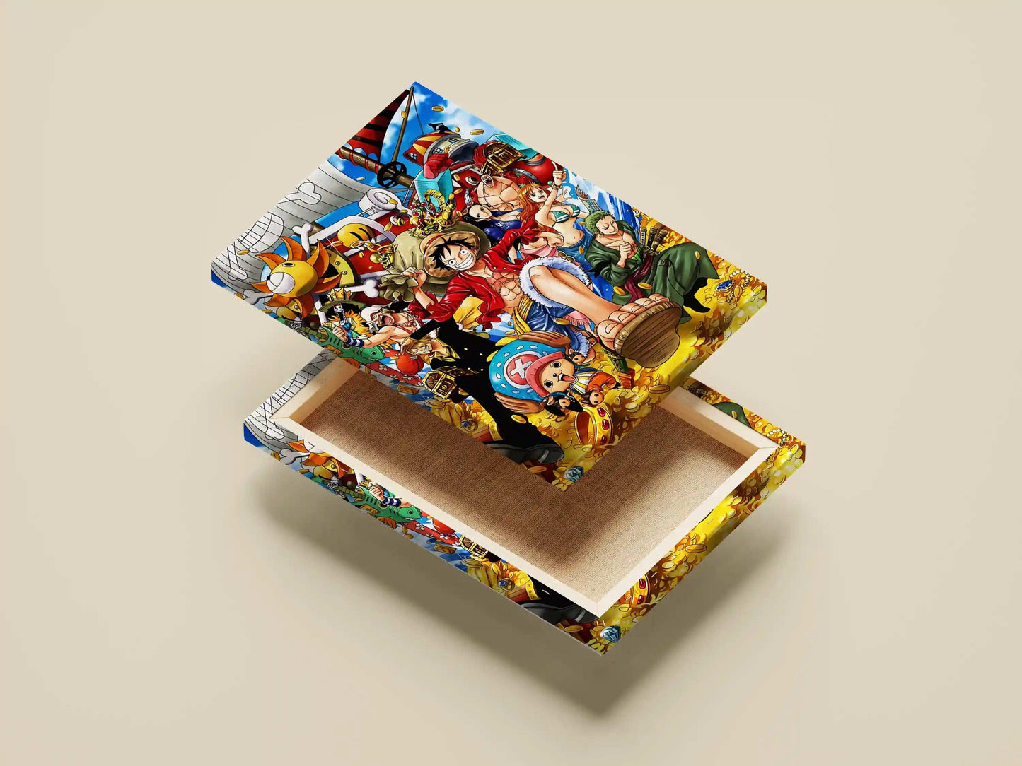One Piece Straw Hat Pirates Grand Adventure Anime Poster - Luffy Crew & Thousand Sunny Treasure Art Print