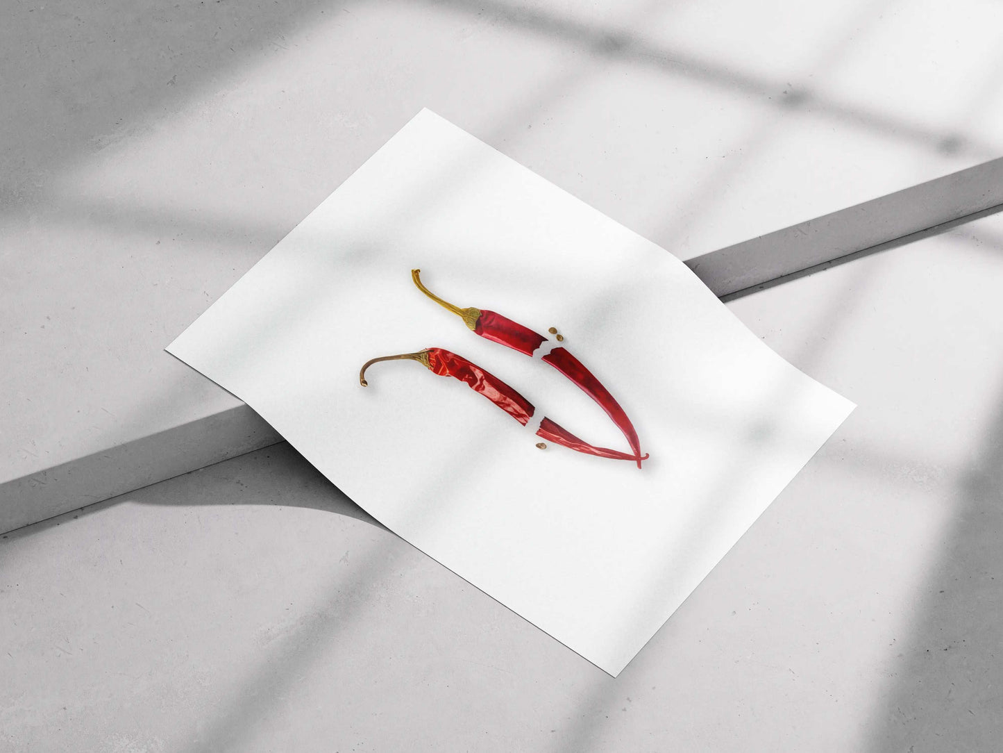 Seedhe Maut – TT/SHUTDOWN Cover Art Poster | Minimalist Red Chili Design for Desi Hip-Hop Fans