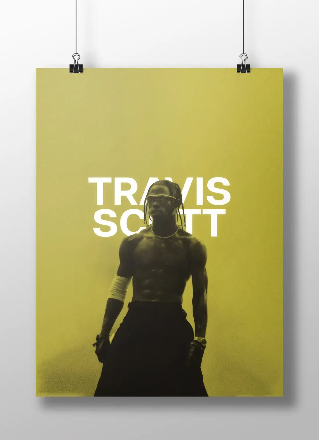 Travis Scott Minimal Poster | Bold Rap Wall Art for Music Fans