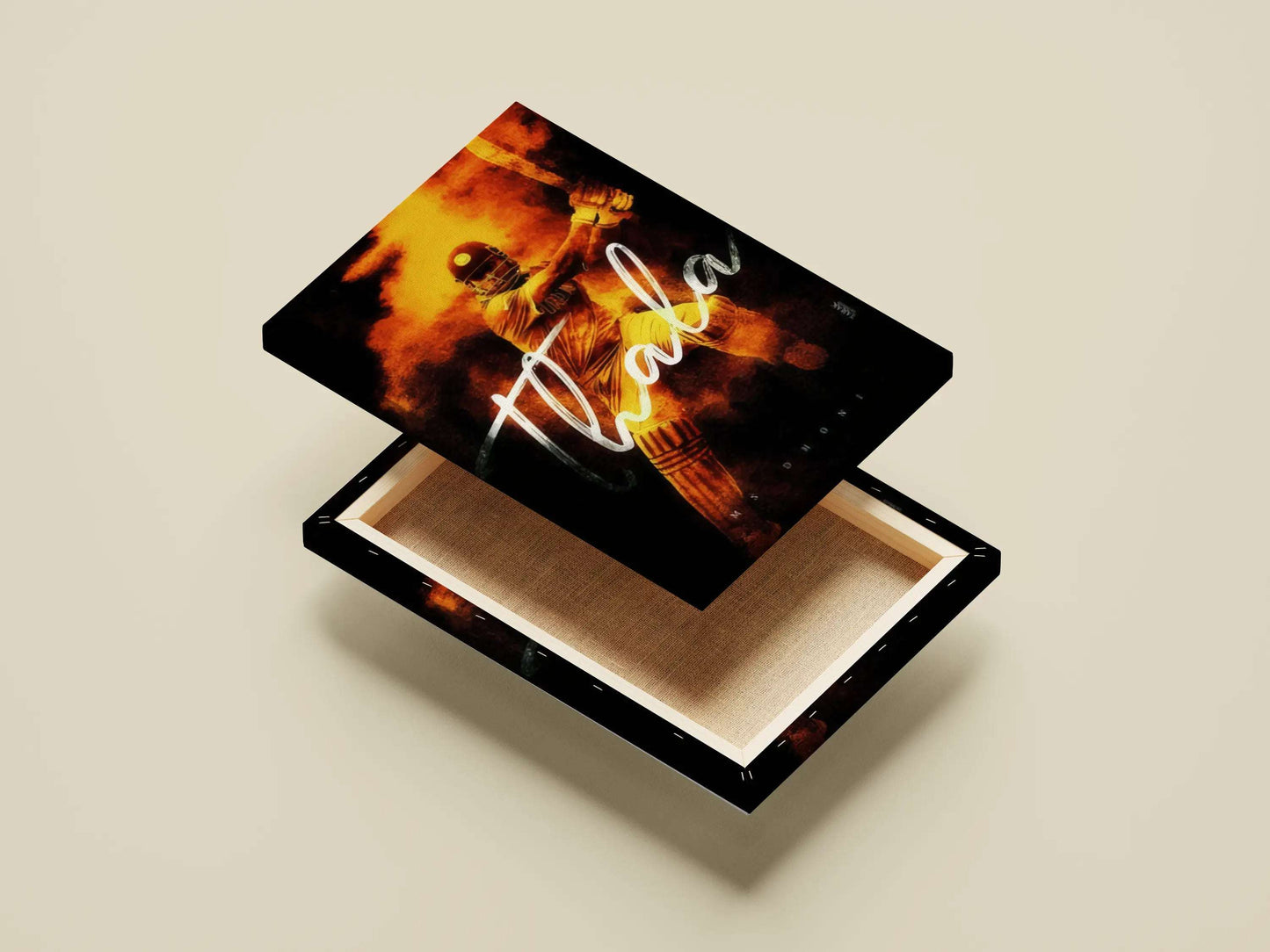 Thala Poster – MS Dhoni Fire Art Tribute | CSK Legend Cricket Wall Print