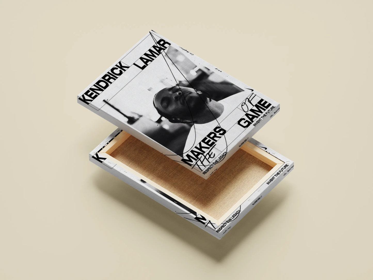 Kendrick Lamar Monochrome Poster | Minimalist Hip-Hop Icon Wall Art