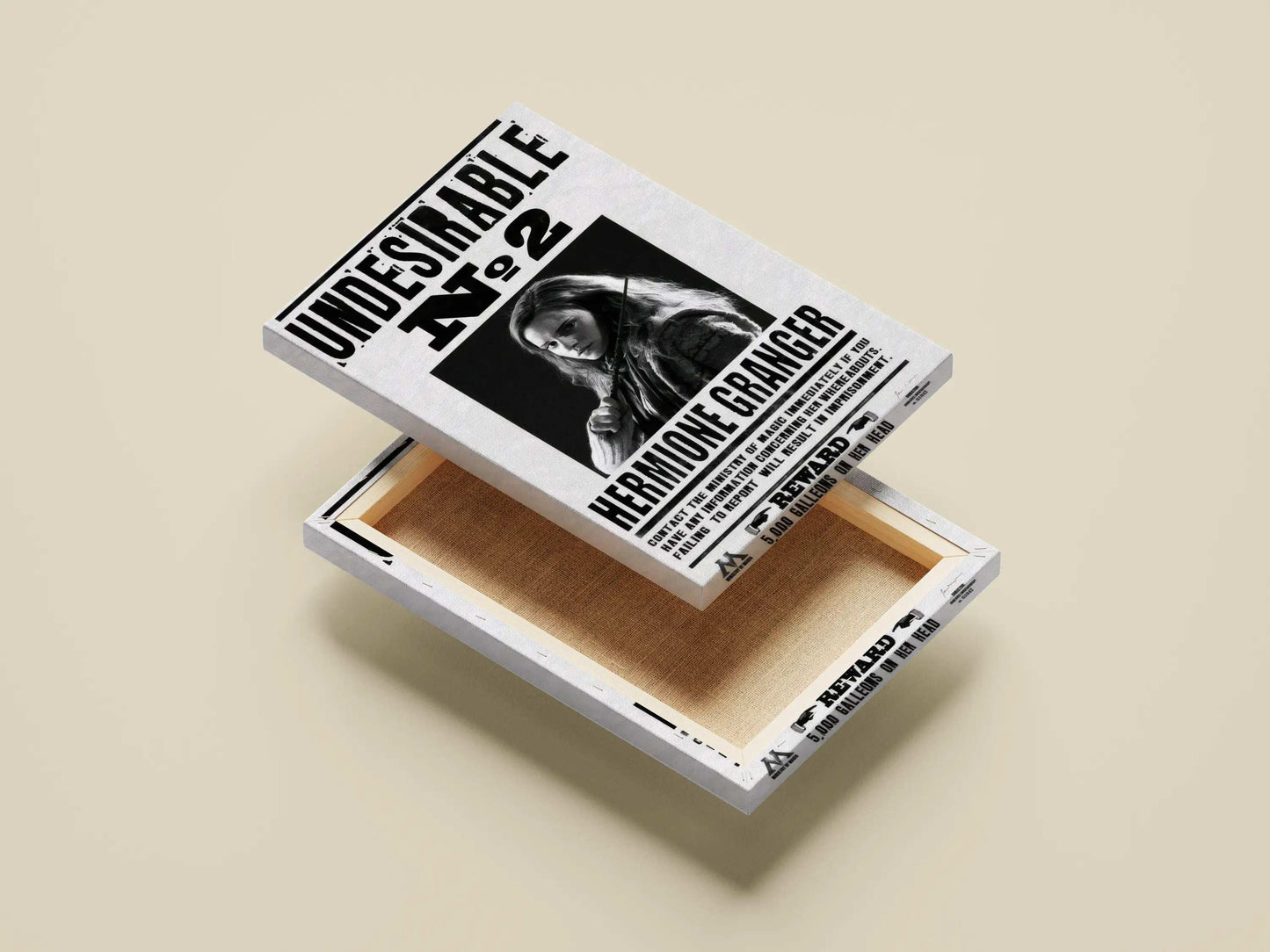 Hermione Granger "Undesirable No. 2" Harry Potter Wanted Poster - Ministry of Magic Propaganda Print