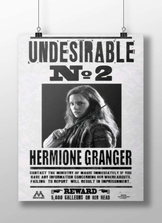 Hermione Granger from the Harry Potter franchise. Hermione Granger - Wise Muggle Born Poster