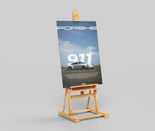 Porsche 911 Classic Poster – Vintage Retro Car Wall Art for Auto Enthusiasts