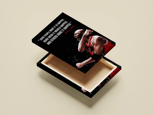 Michael Jordan Motivational Quote Poster | Basketball Legend Wall Art Print