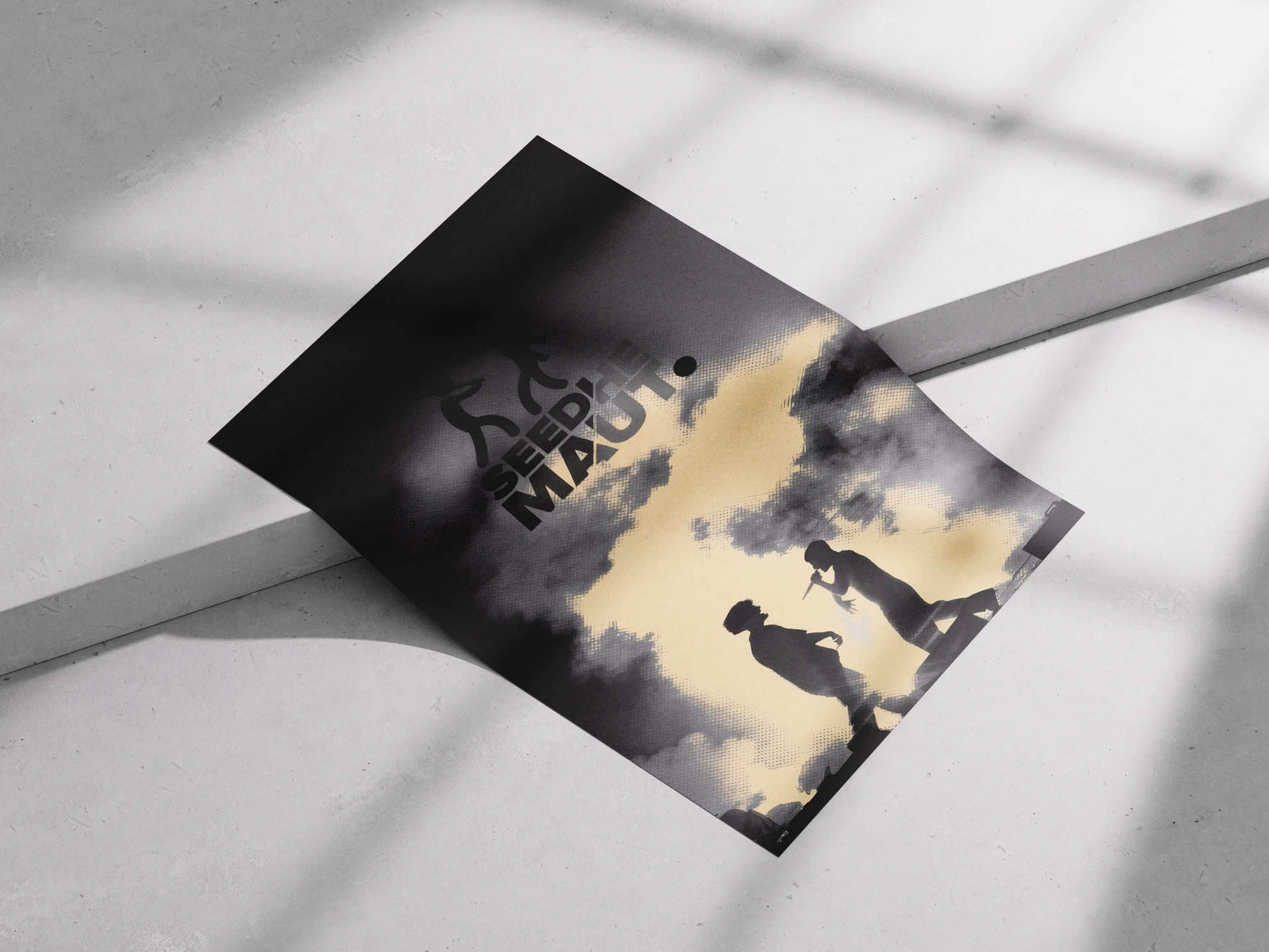 Seedhe Maut Silhouette Poster – Desi Hip-Hop Performance Wall Art | Underground Rap Culture Print