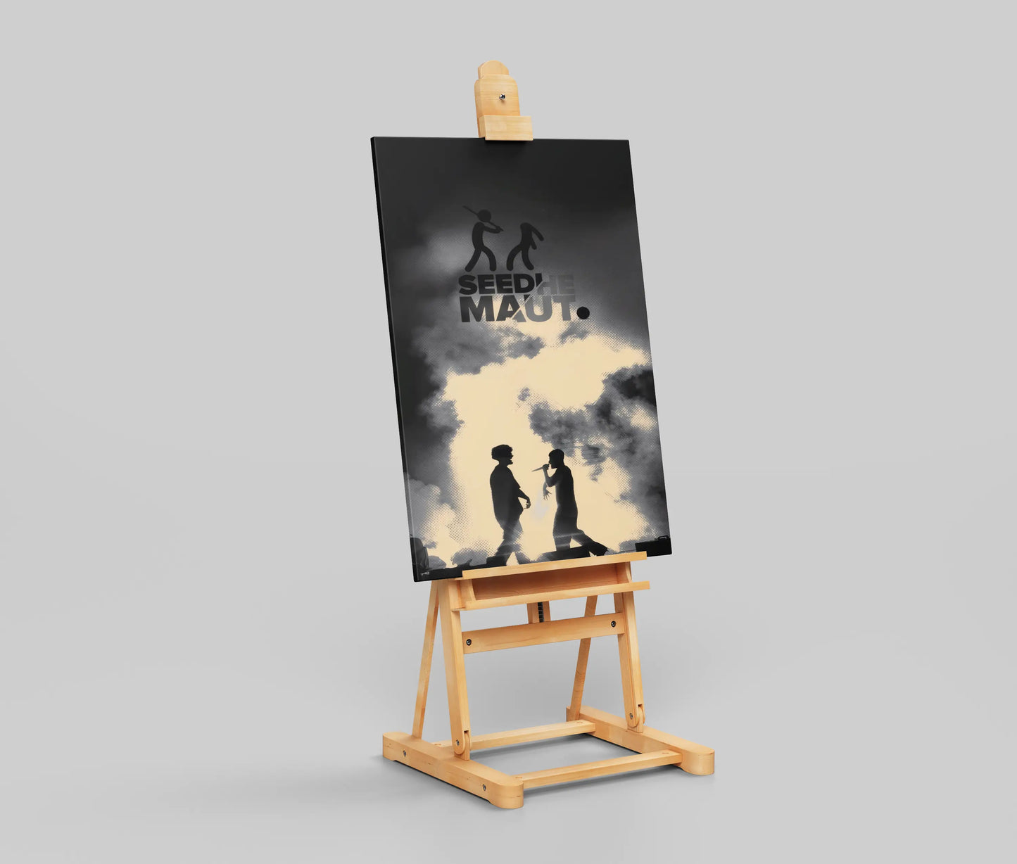 Seedhe Maut Silhouette Poster – Desi Hip-Hop Performance Wall Art | Underground Rap Culture Print