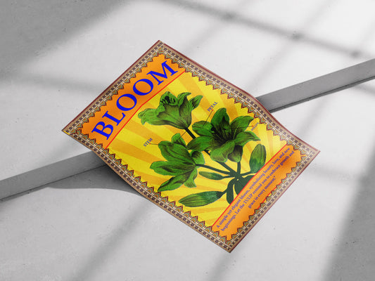 "BLOOM" - Vintage Botanical Tulip Art Print