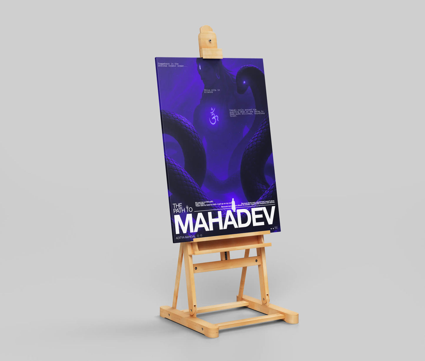 The Path to Mahadev – Lord Shiva Poster, Hindu Wall Art