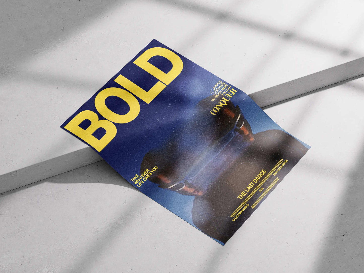 "BOLD: The Last Dance" Motivational Cyberpunk Art Poster
