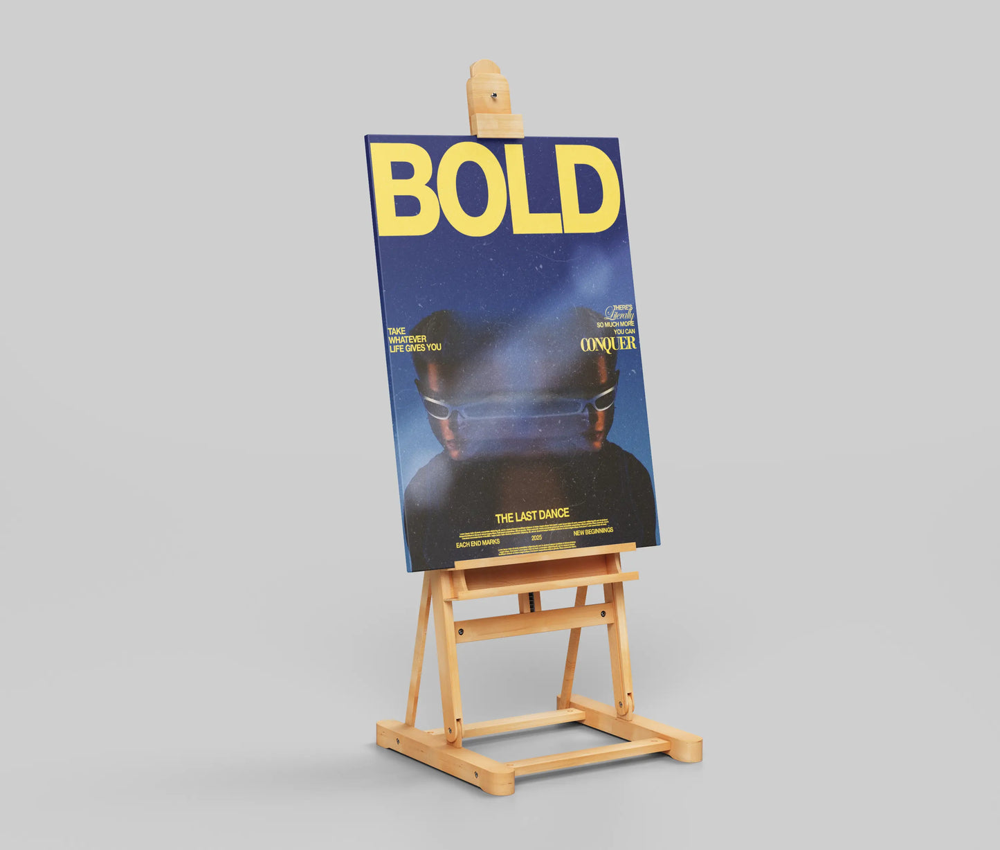 "BOLD: The Last Dance" Motivational Cyberpunk Art Poster