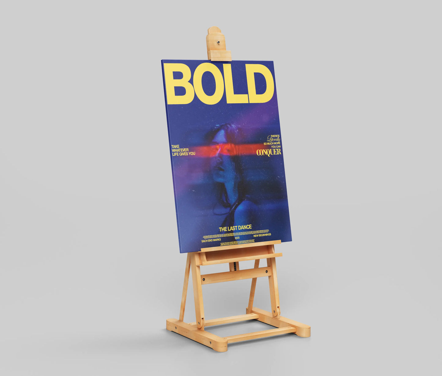 "BOLD: The Last Dance" Motivational Cyberpunk Art Poster