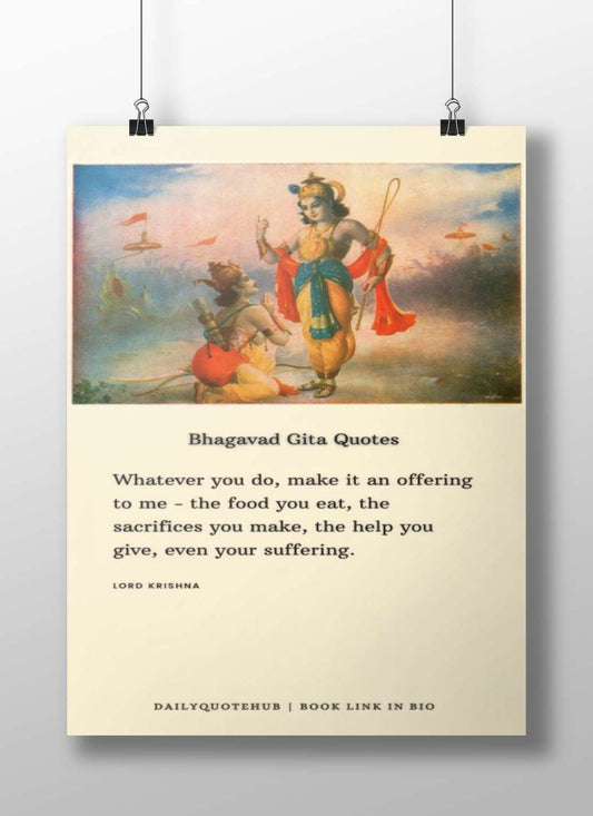 Lord Krishna - Divine Love Vintage Painting Poster