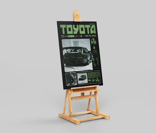 Toyota AE86 JDM Poster – Drift Car Art for Garage, Gamers & Car Enthusiasts