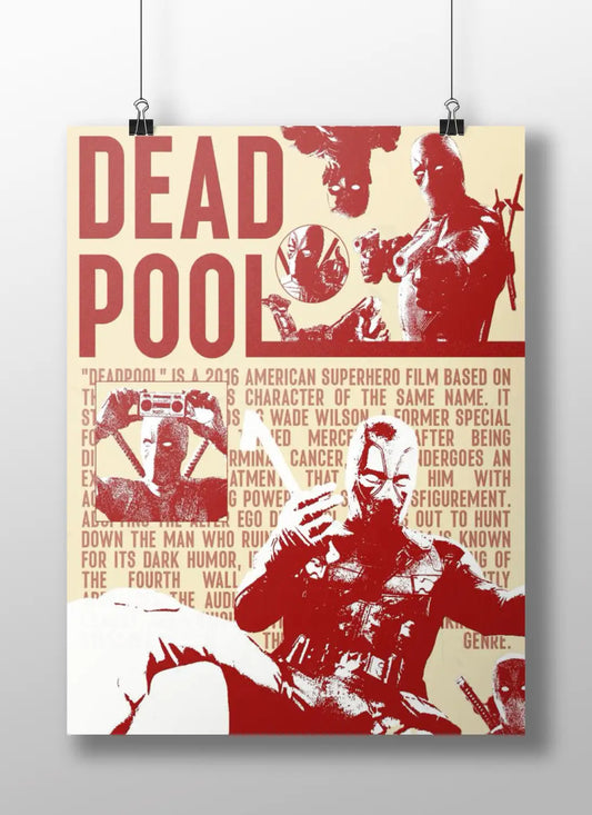 Deadpool Movie Poster | Official 2016 Film Art