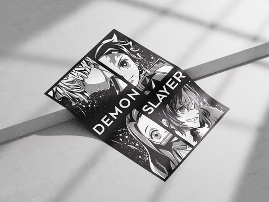 Demon Slayer (franchise) Main Subject: Demon Slayer (franchise) Matte poster print — Anime wall art India | PosterBoizz