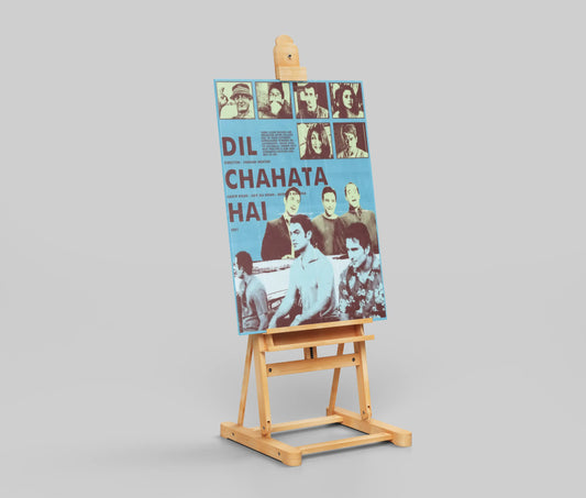 Dil Chahta Hai Poster – Bollywood Friendship Classic Wall Art | Aamir Khan, Saif Ali Khan, Akshaye Khanna Movie Print