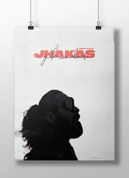 Emiway Bantai 'JHAKAS' Silhouette Poster - Minimalist Art