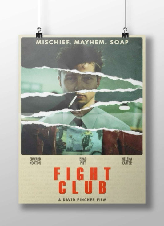 Fight Club (the 1999 film directed by David Fincher, confirmed by OCR text "FIGHT |