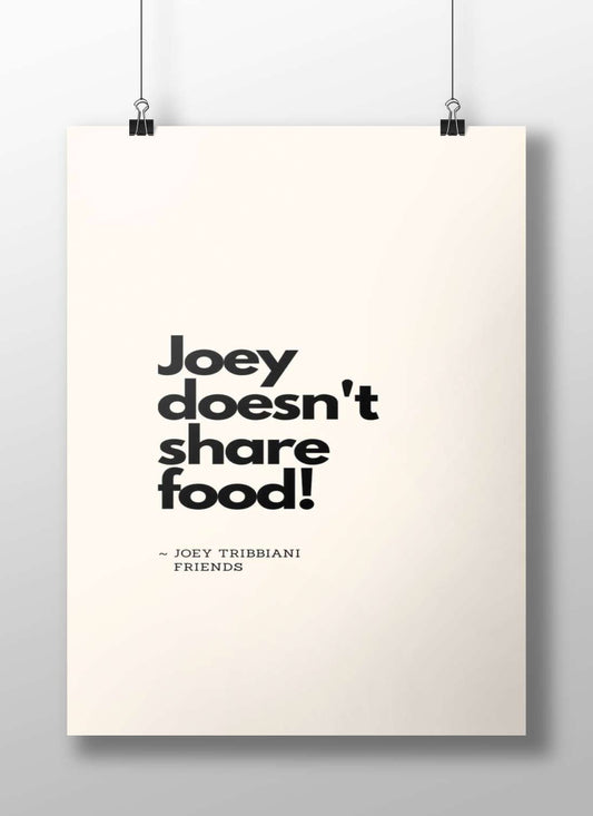 Joey Tribbiani (from Friends) Main Subject: Joey Tribbiani (from Friends) Matte BoizzBoard rigid print — Series wall art