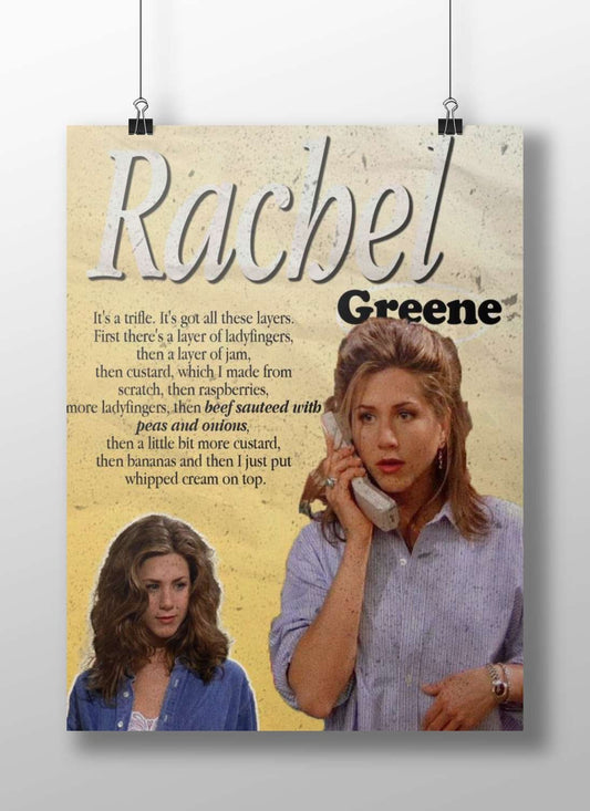 Rachel Greene from the TV series Friends Main Subject: Rachel Greene from the TV series Friends Matte BoizzBoard rigid print