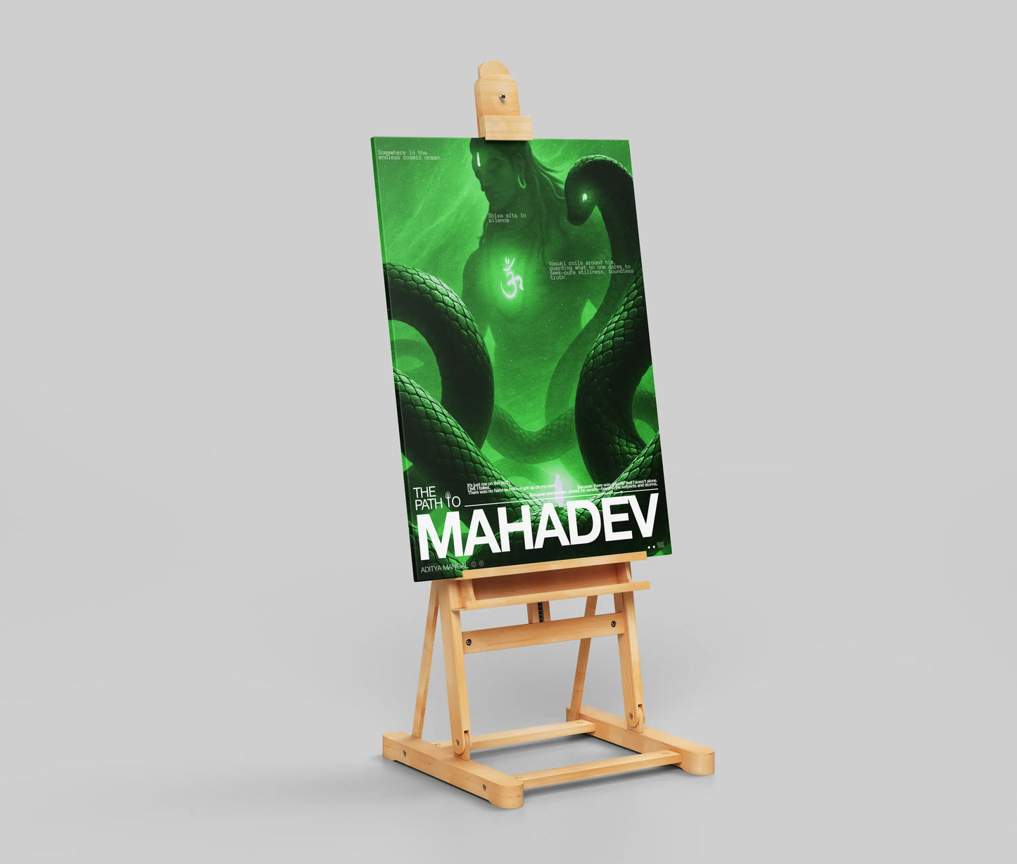 The Path to Mahadev – Lord Shiva Poster, Hindu Wall Art