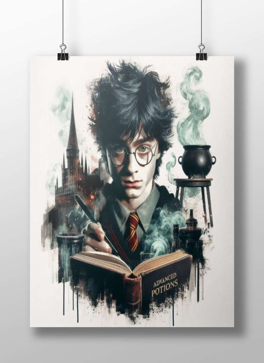 Harry Potter (Harry Potter franchise) Main Subject: Harry Potter (Harry Potter franchise) Matte BoizzBoard rigid print —